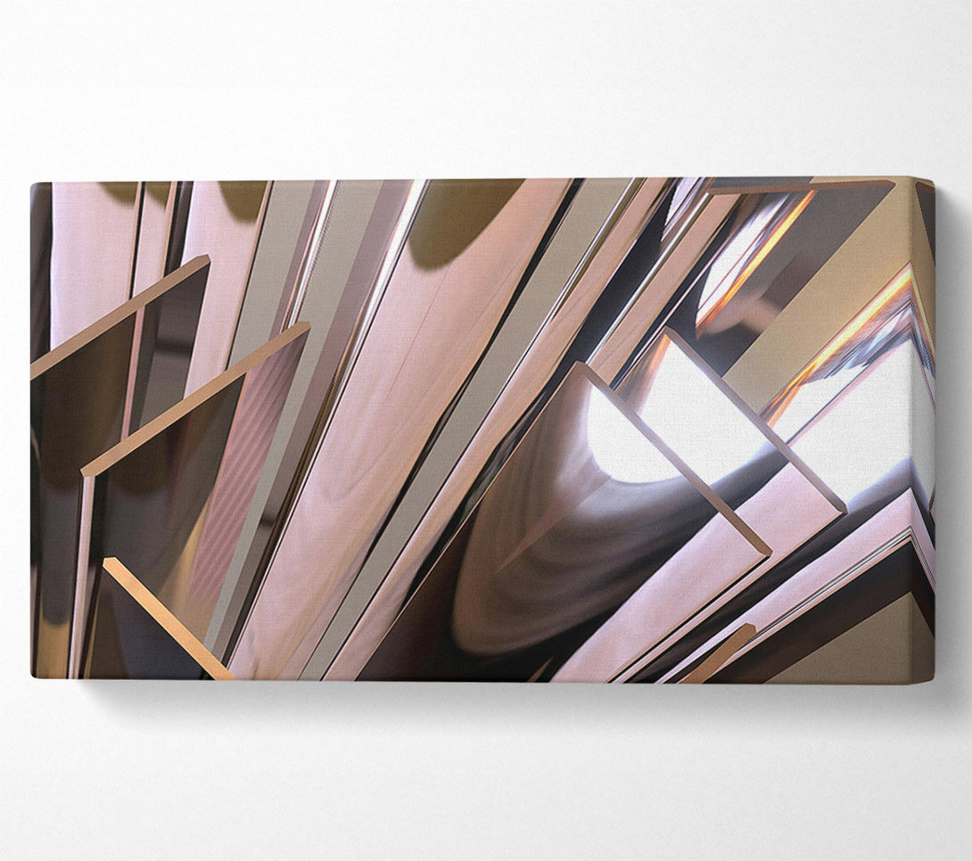 A Canvas Print of Rose Gold Reflections Canvas Print