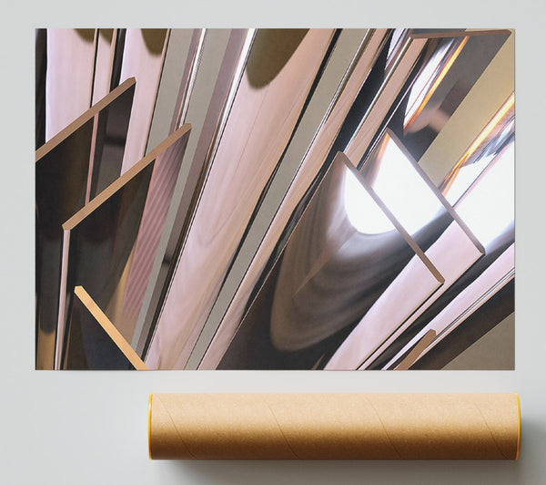 Rose Gold Reflections Giclee Print