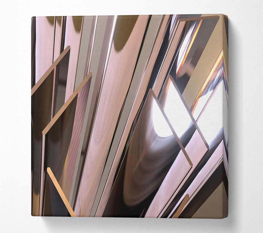  A Canvas Print of Rose Gold Reflections Canvas Print