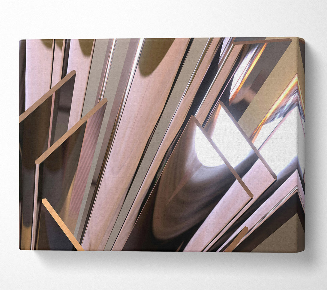  A Canvas Print of Rose Gold Reflections Canvas Print