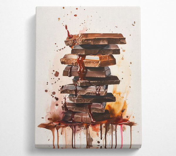  A Canvas Print of Chocolate Explosion Canvas Print