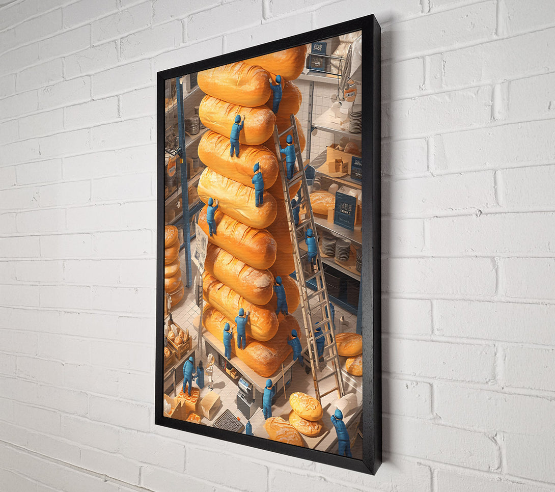  A Canvas Print of Golden Bread Stack Canvas Print