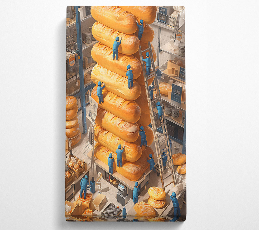  A Canvas Print of Golden Bread Stack Canvas Print