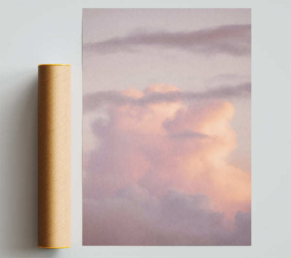 Rose-Colored Cloudscape Giclee Print