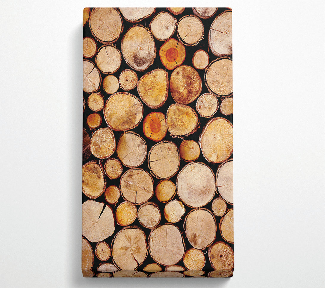  A Canvas Print of Chopped Wood Canvas Art