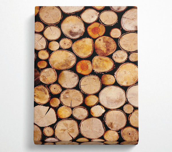  A Canvas Print of Chopped Wood Canvas Art