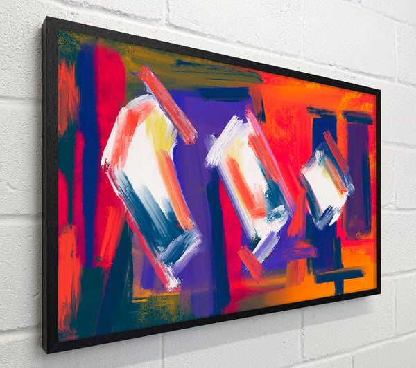 Orange Brushstrokes Symphony