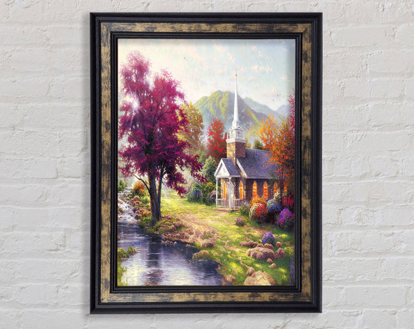Church Autumn Framed Print
