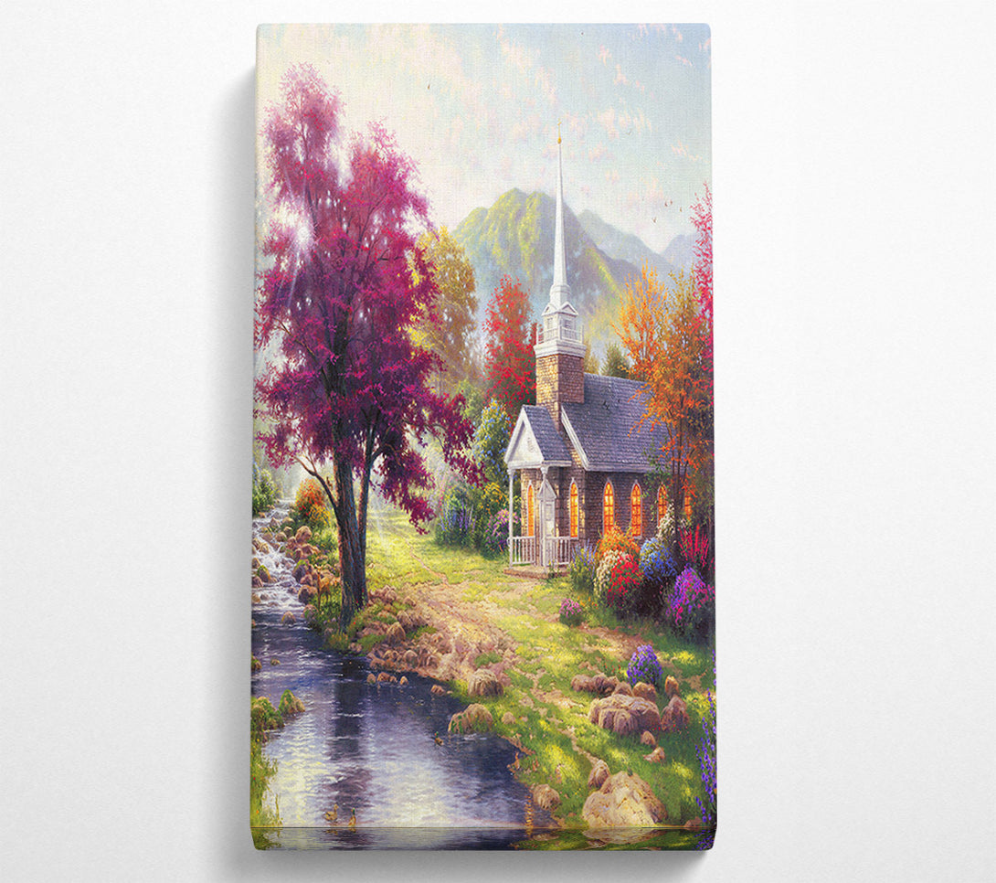  A Canvas Print of Church Autumn Canvas Art