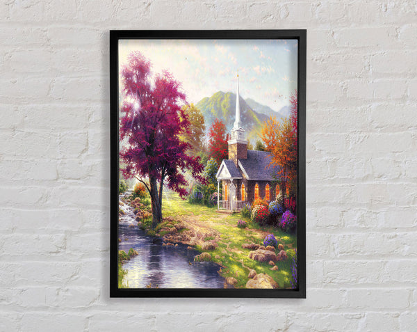 Church Autumn Framed Print