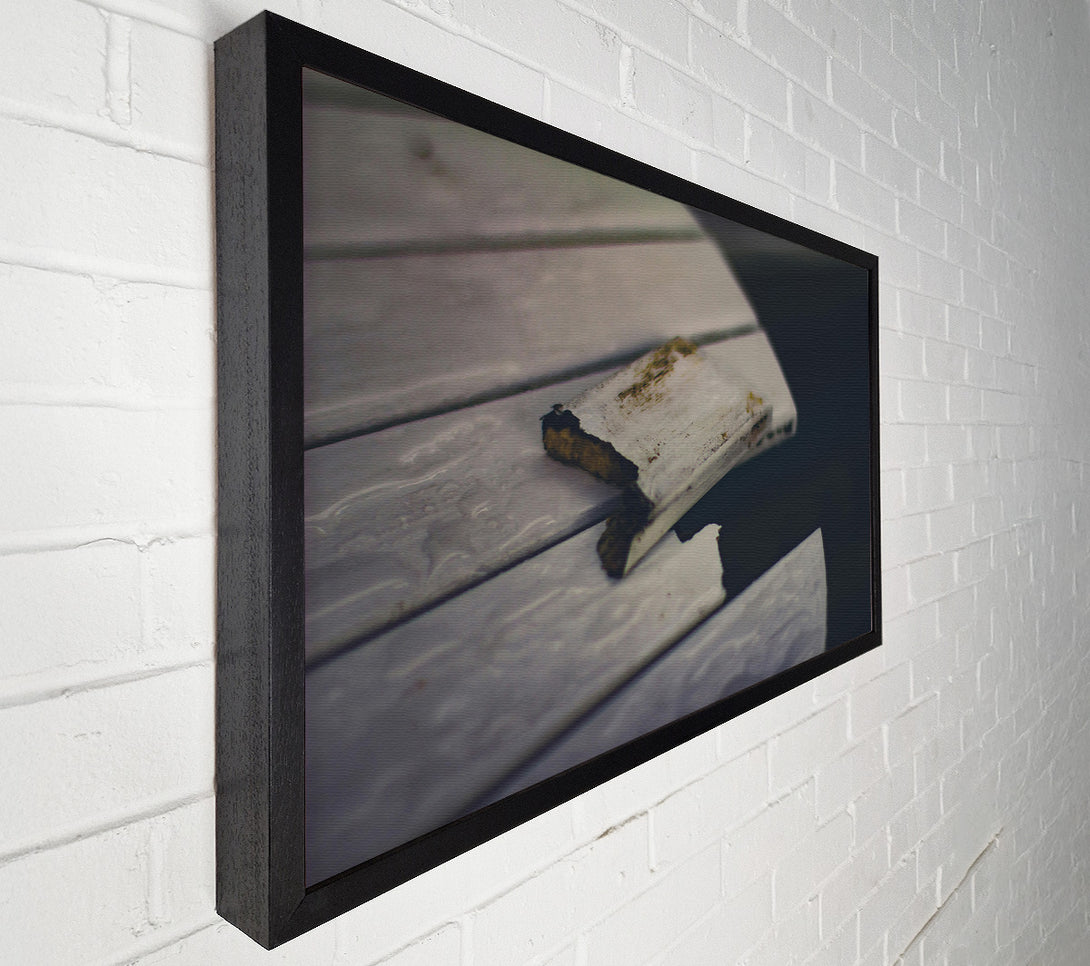  A Canvas Print of White Wooden Ruins Canvas Print