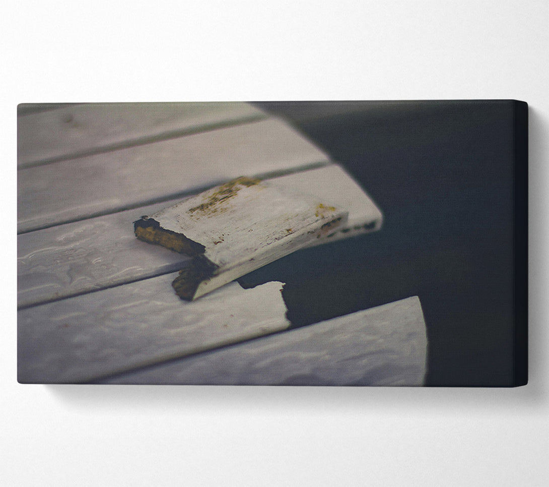  A Canvas Print of White Wooden Ruins Canvas Print