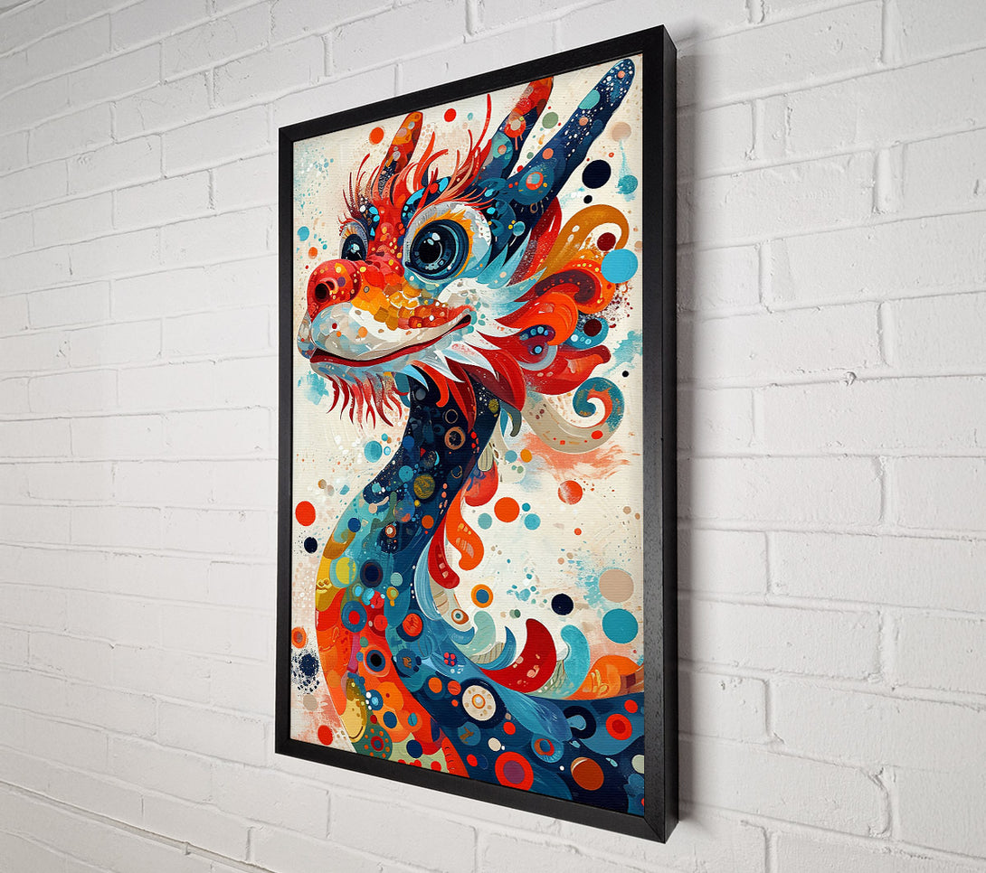  A Canvas Print of Red Dragon Dreamscape Canvas Wall Art