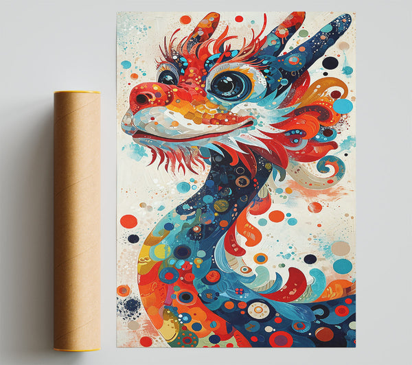 Red Dragon Dreamscape Giclee Print