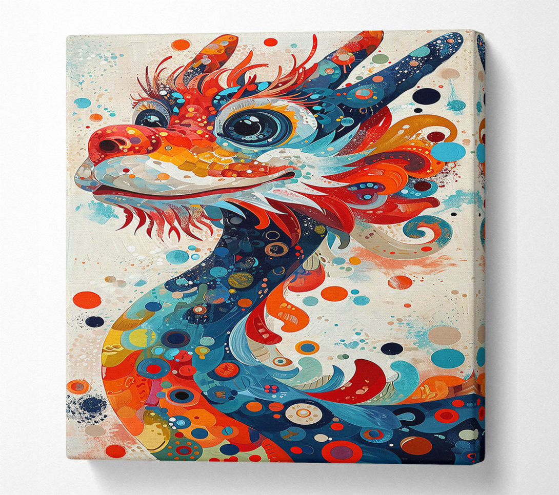  A Canvas Print of Red Dragon Dreamscape Canvas Wall Art