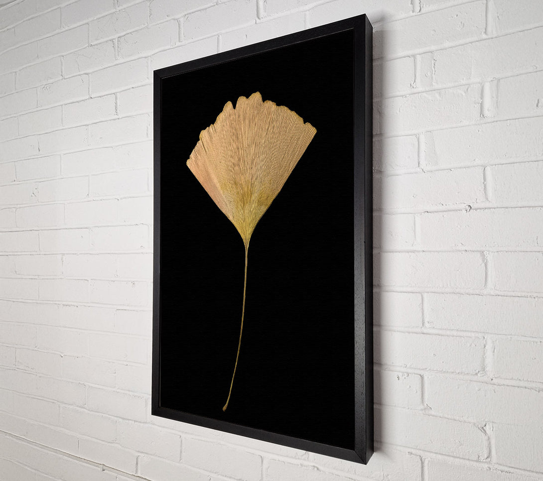  A Canvas Print of Golden Ginkgo Leaf Canvas Wall Art