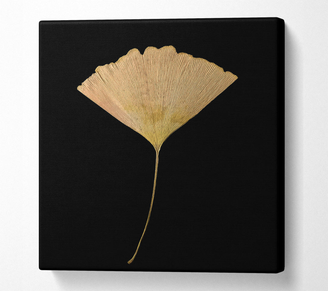  A Canvas Print of Golden Ginkgo Leaf Canvas Wall Art