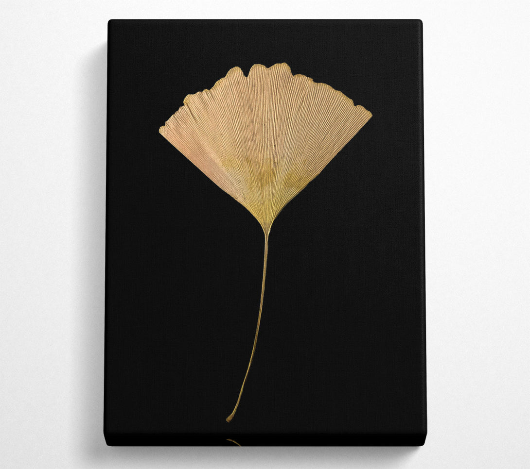  A Canvas Print of Golden Ginkgo Leaf Canvas Wall Art