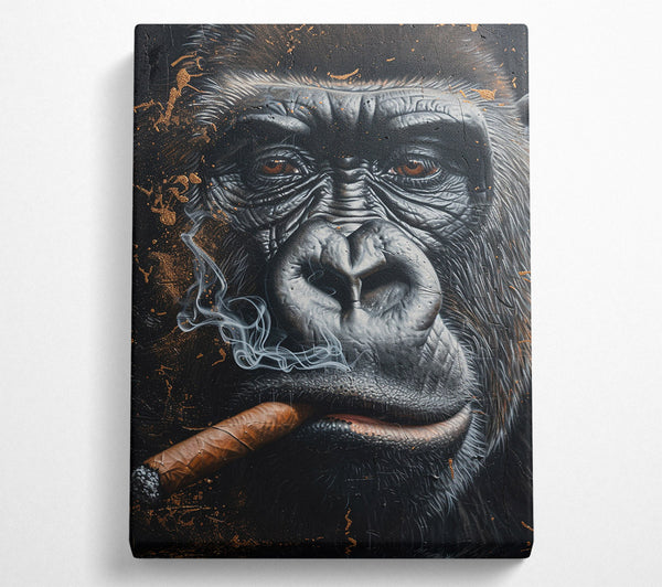  A Canvas Print of Cigar Gorilla Canvas Art