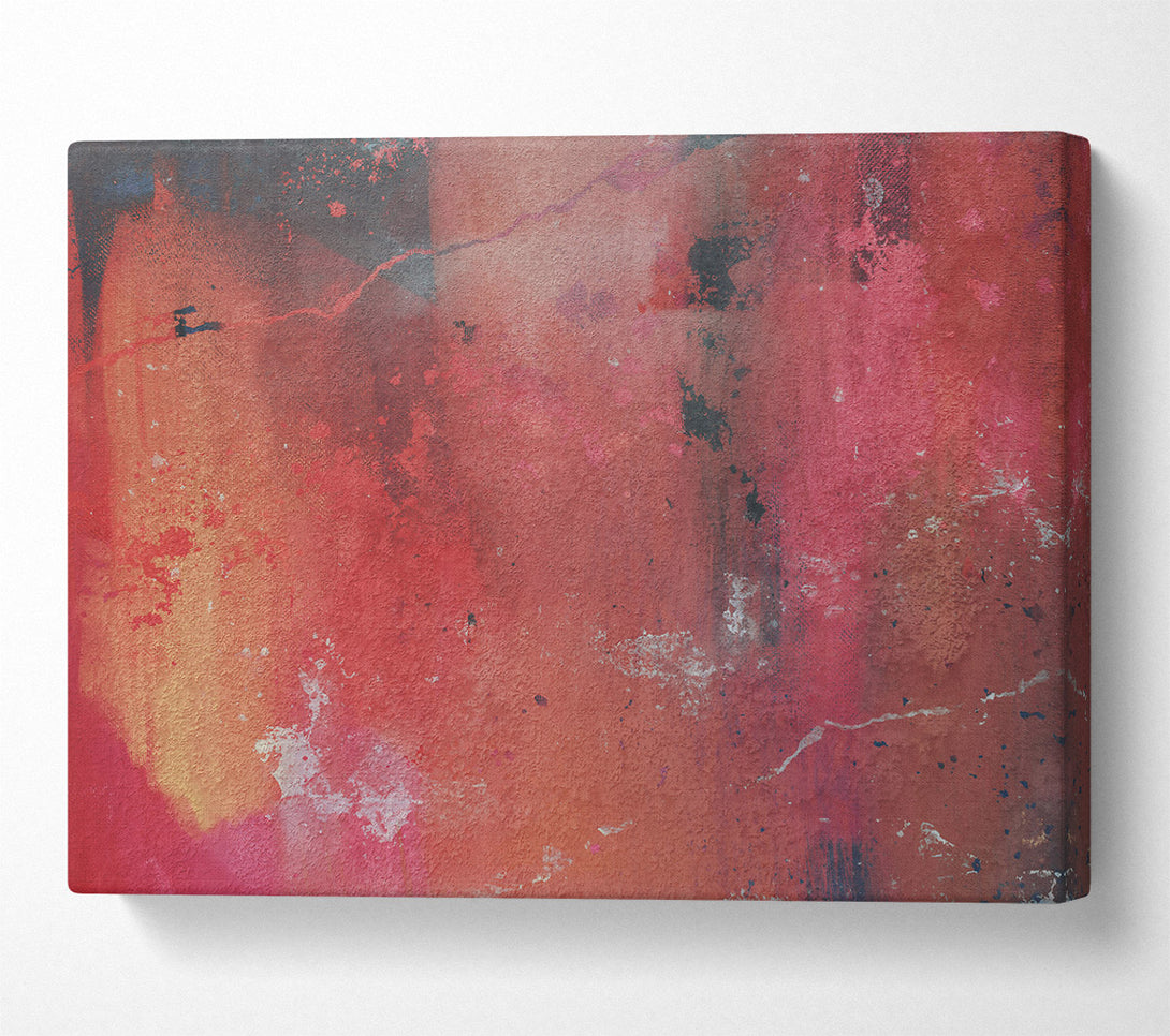 A Canvas Print of Crimson Abstract Canvas Wall Art
