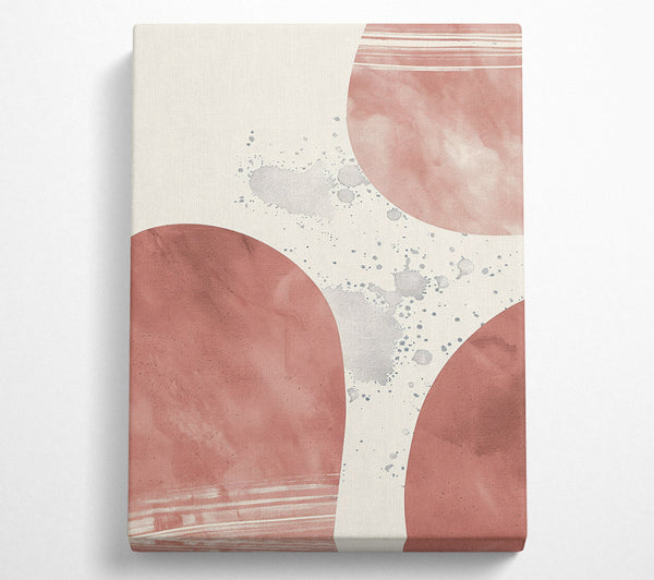  A Canvas Print of Dusty Rose Splatter Canvas Wall Art