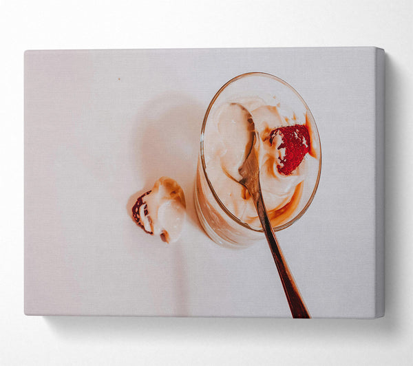  A Canvas Print of Creamy White Dessert Canvas Art