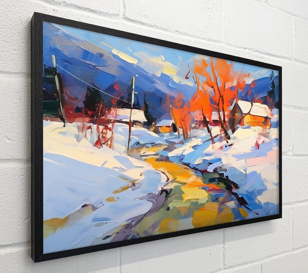 Golden Winter Stream