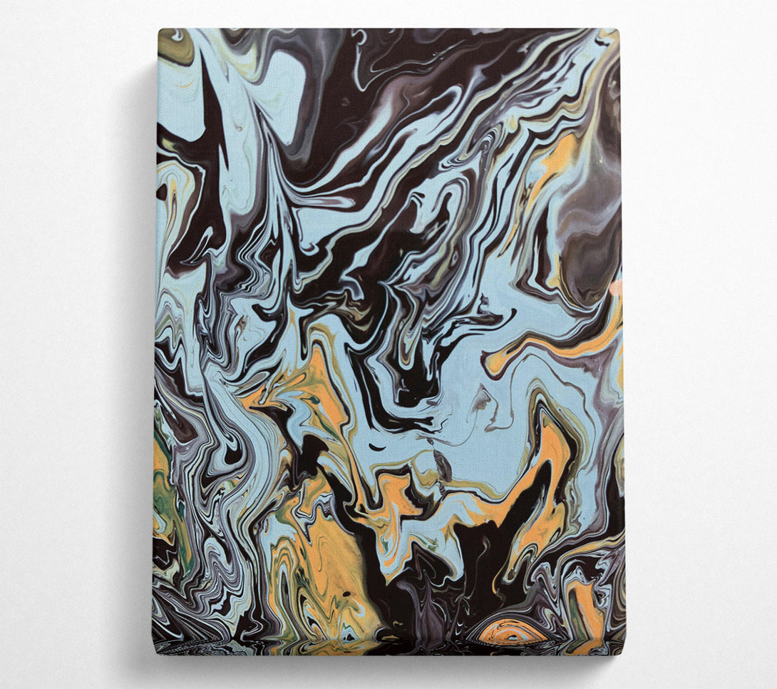 A Canvas Print of Azure Swirling Dreams Canvas Art