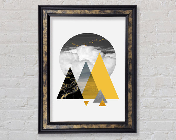 Circle Triangle Spheres Framed Print