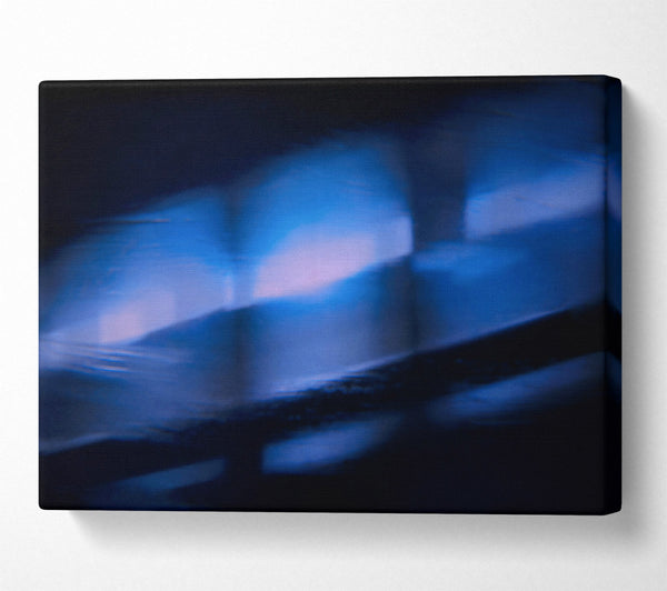  A Canvas Print of Azure Light Echoes. Canvas Art