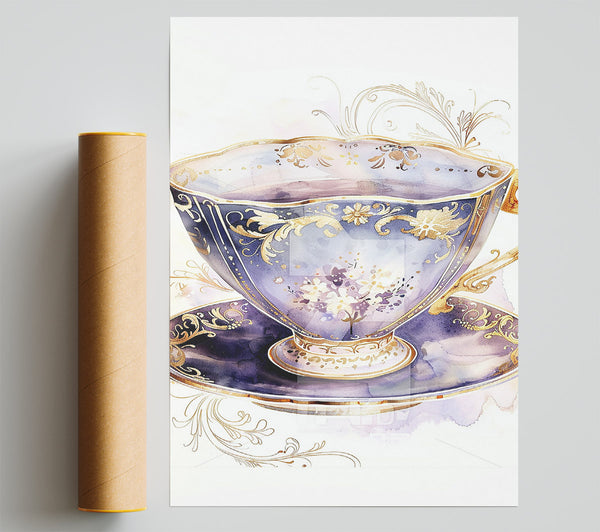Lavender Teacup Dreams Poster