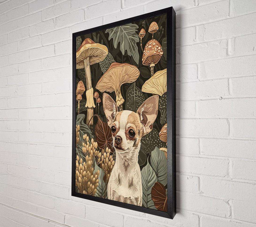  A Canvas Print of Tan Pup In The Woods Canvas Print