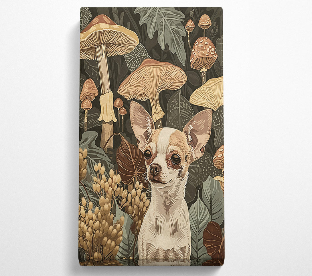  A Canvas Print of Tan Pup In The Woods Canvas Print