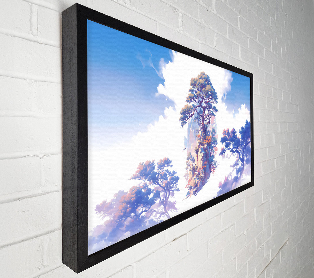  A Canvas Print of Blue Sky Escarpment Canvas Print