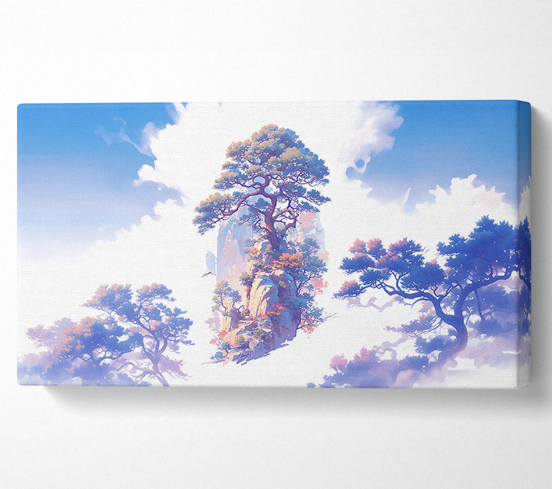  A Canvas Print of Blue Sky Escarpment Canvas Print