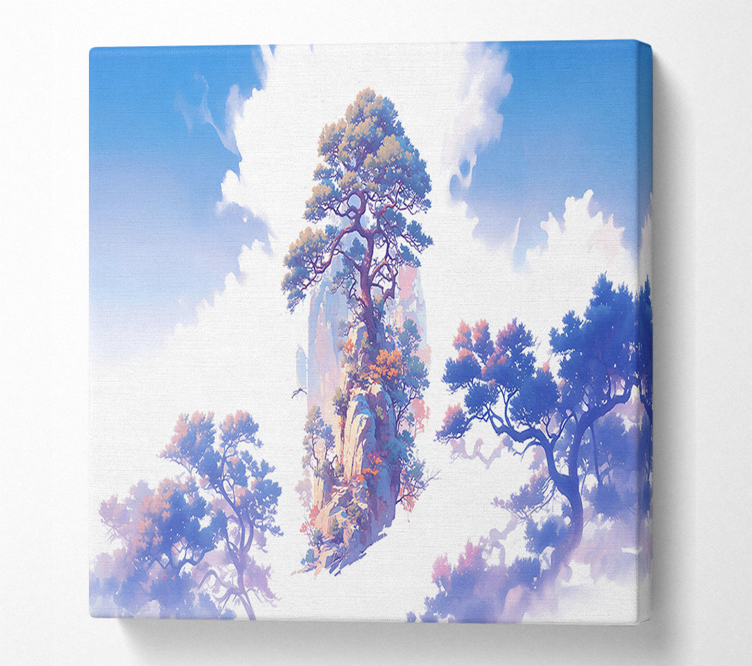  A Canvas Print of Blue Sky Escarpment Canvas Print