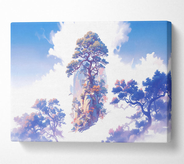  A Canvas Print of Blue Sky Escarpment Canvas Print