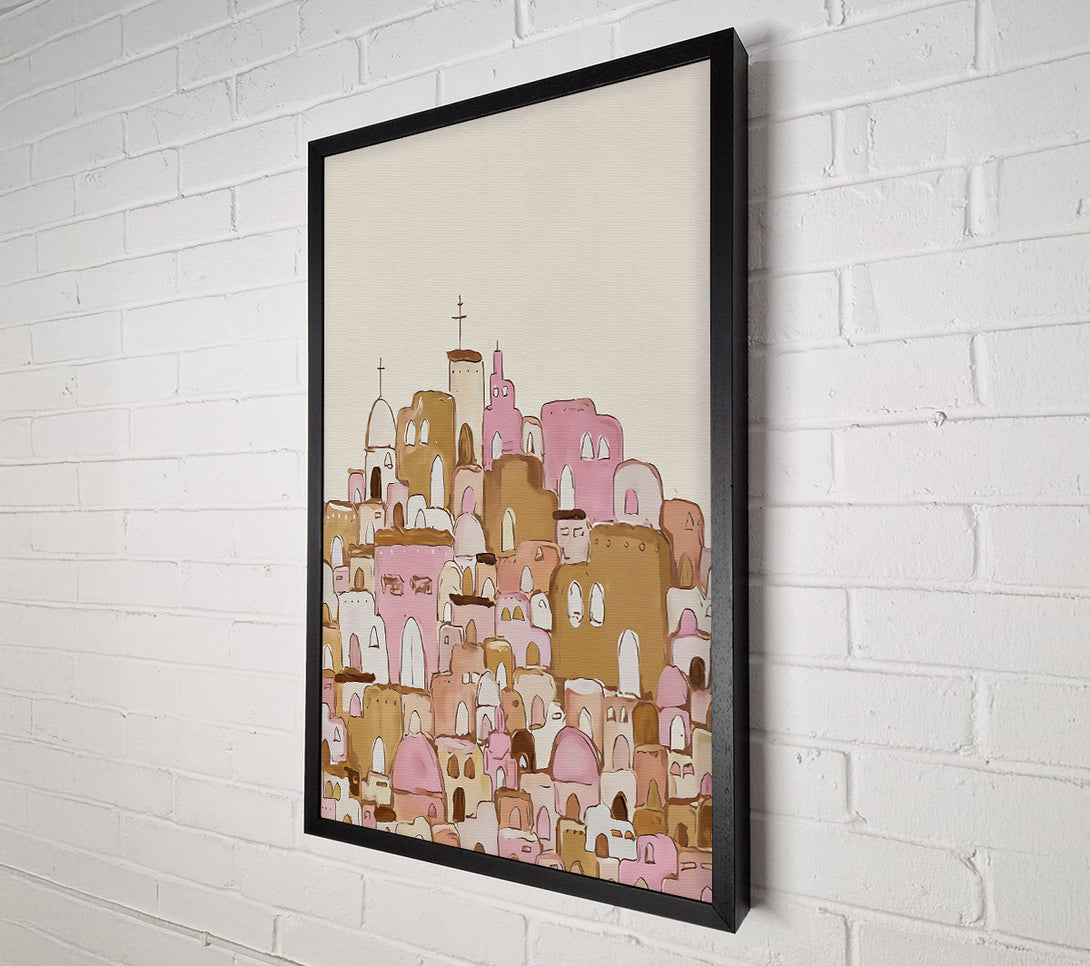  A Canvas Print of City To The Chapel Canvas Wall Art