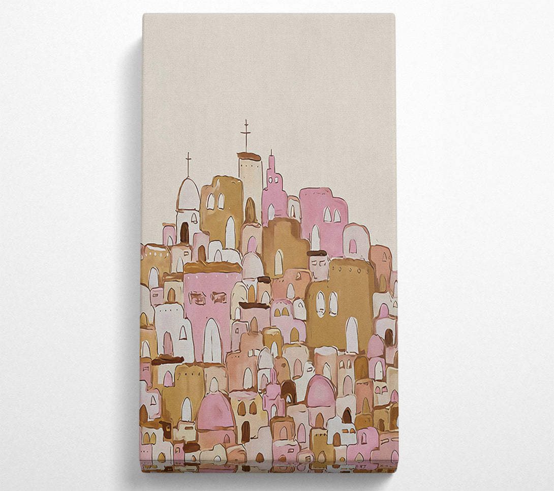  A Canvas Print of City To The Chapel Canvas Wall Art