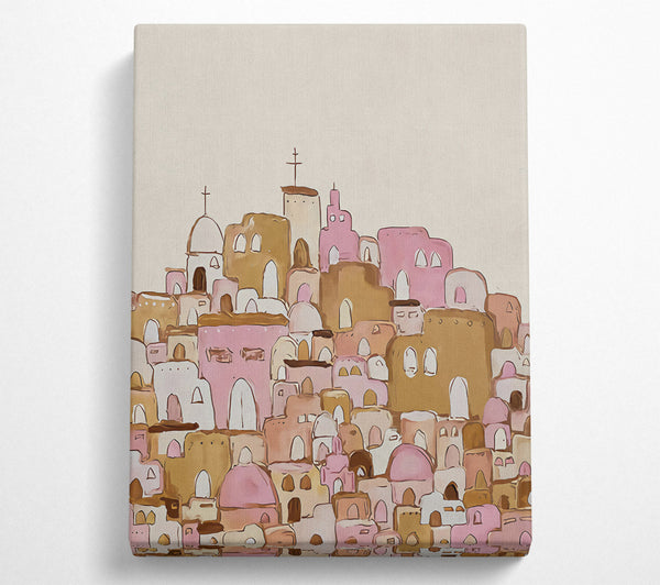  A Canvas Print of City To The Chapel Canvas Wall Art