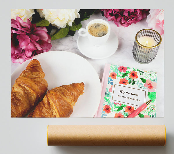 Pink Floral Morning Giclee Print