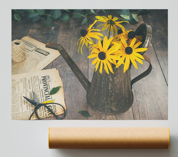 Yellow Sun In A Can Print