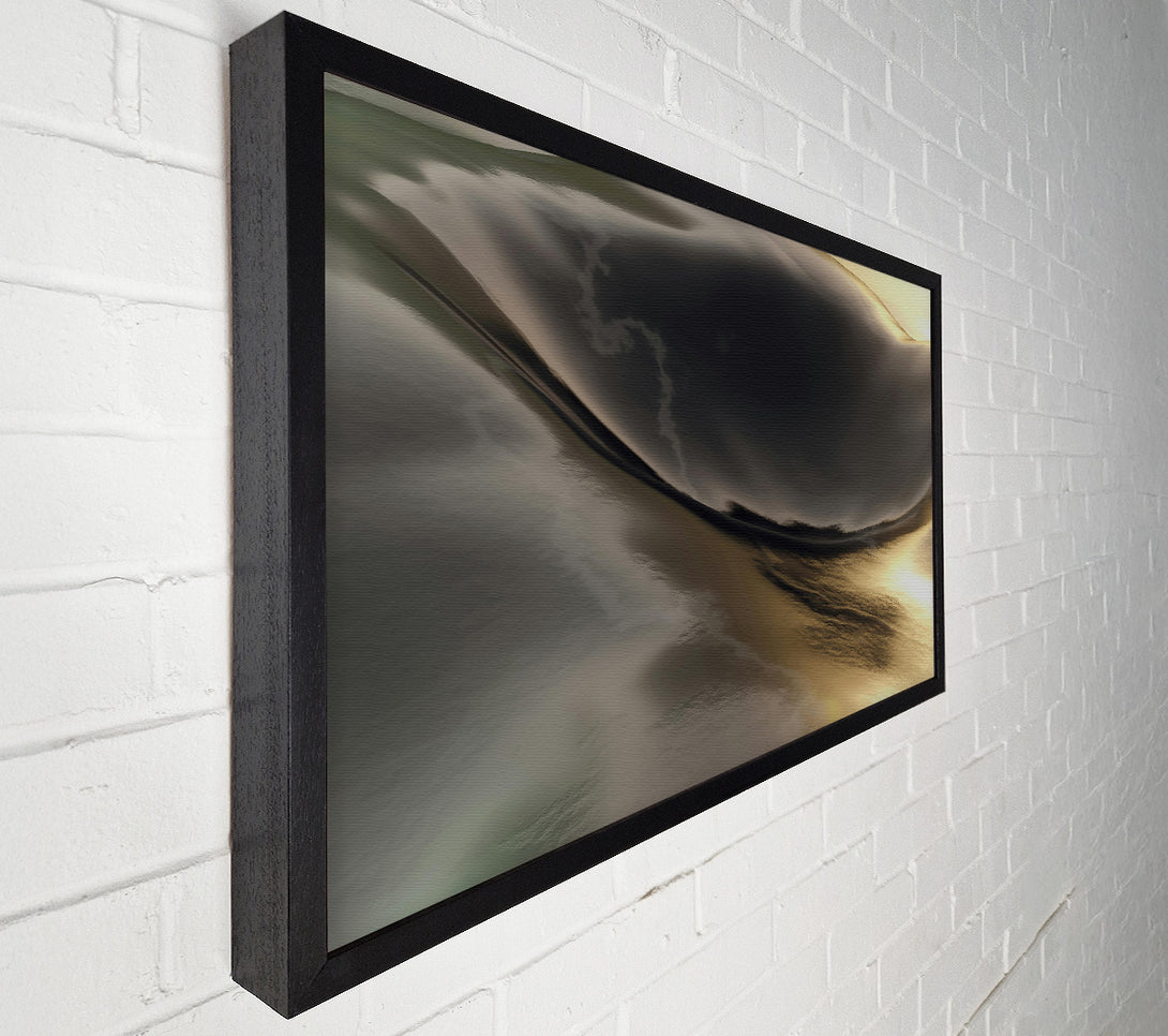  A Canvas Print of Golden Black Swirl Canvas Print