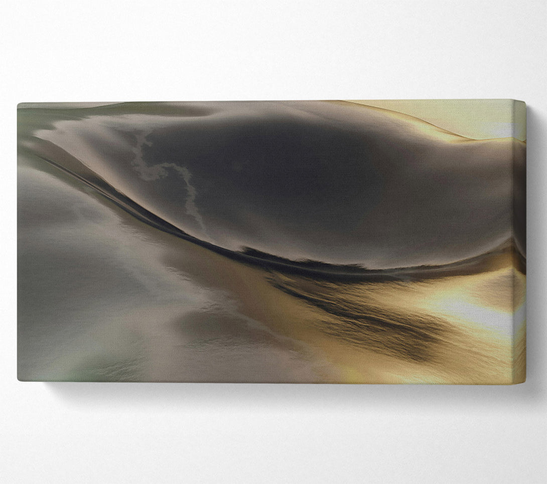  A Canvas Print of Golden Black Swirl Canvas Print