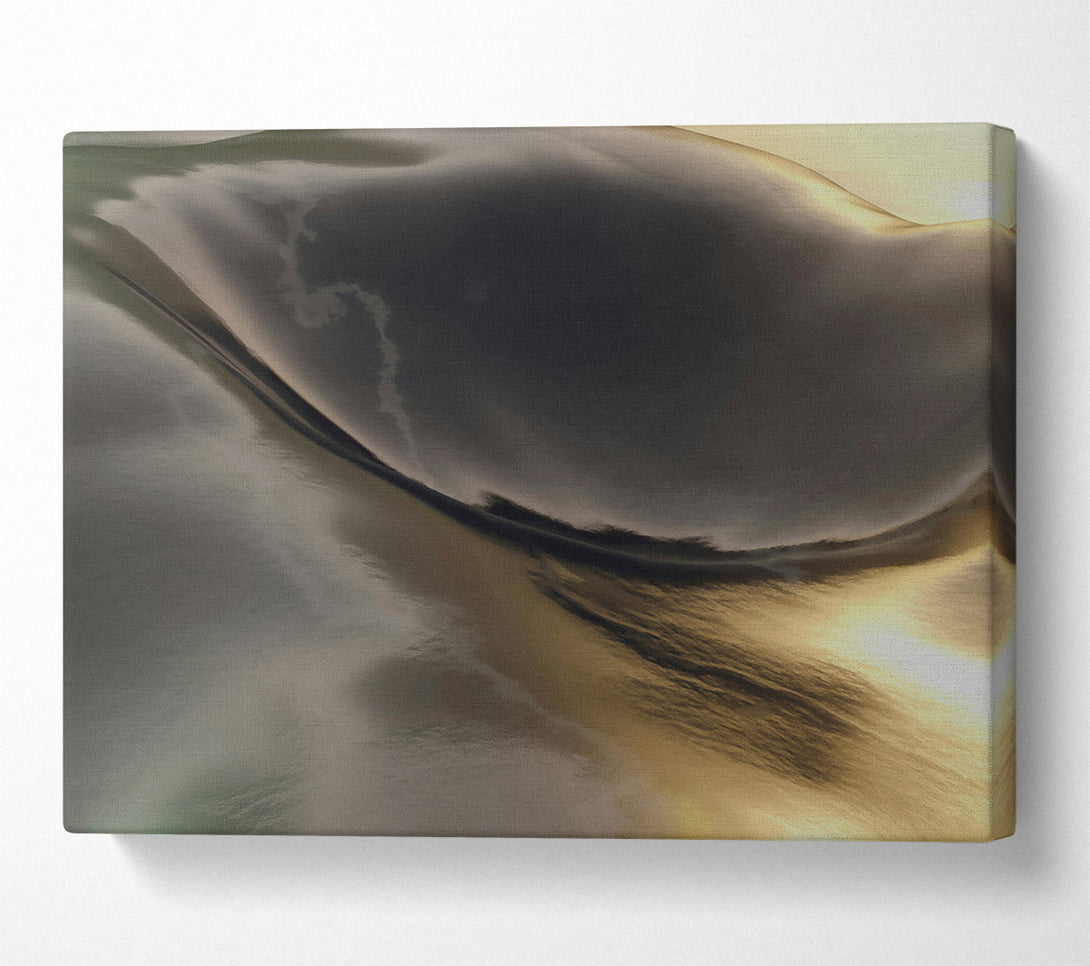  A Canvas Print of Golden Black Swirl Canvas Print
