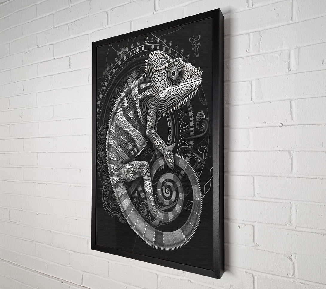  A Canvas Print of Clockwork Iguana Canvas Wall Art