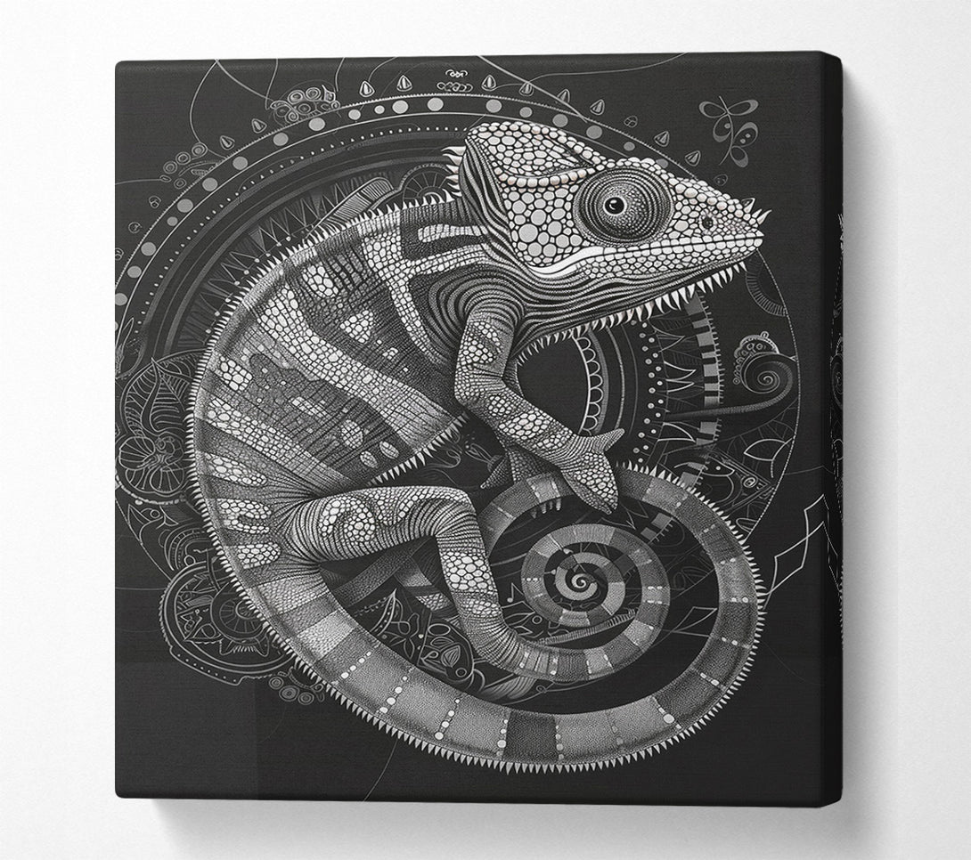  A Canvas Print of Clockwork Iguana Canvas Wall Art