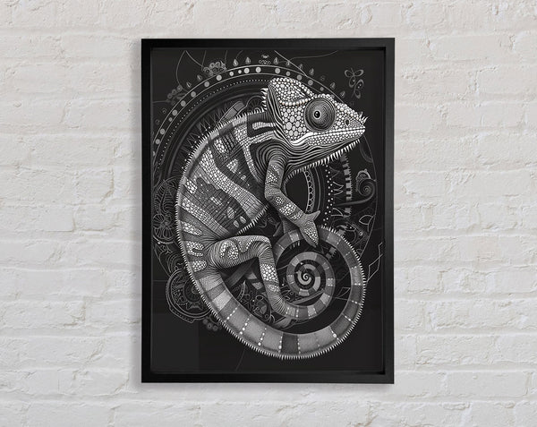 Clockwork Iguana Framed Print