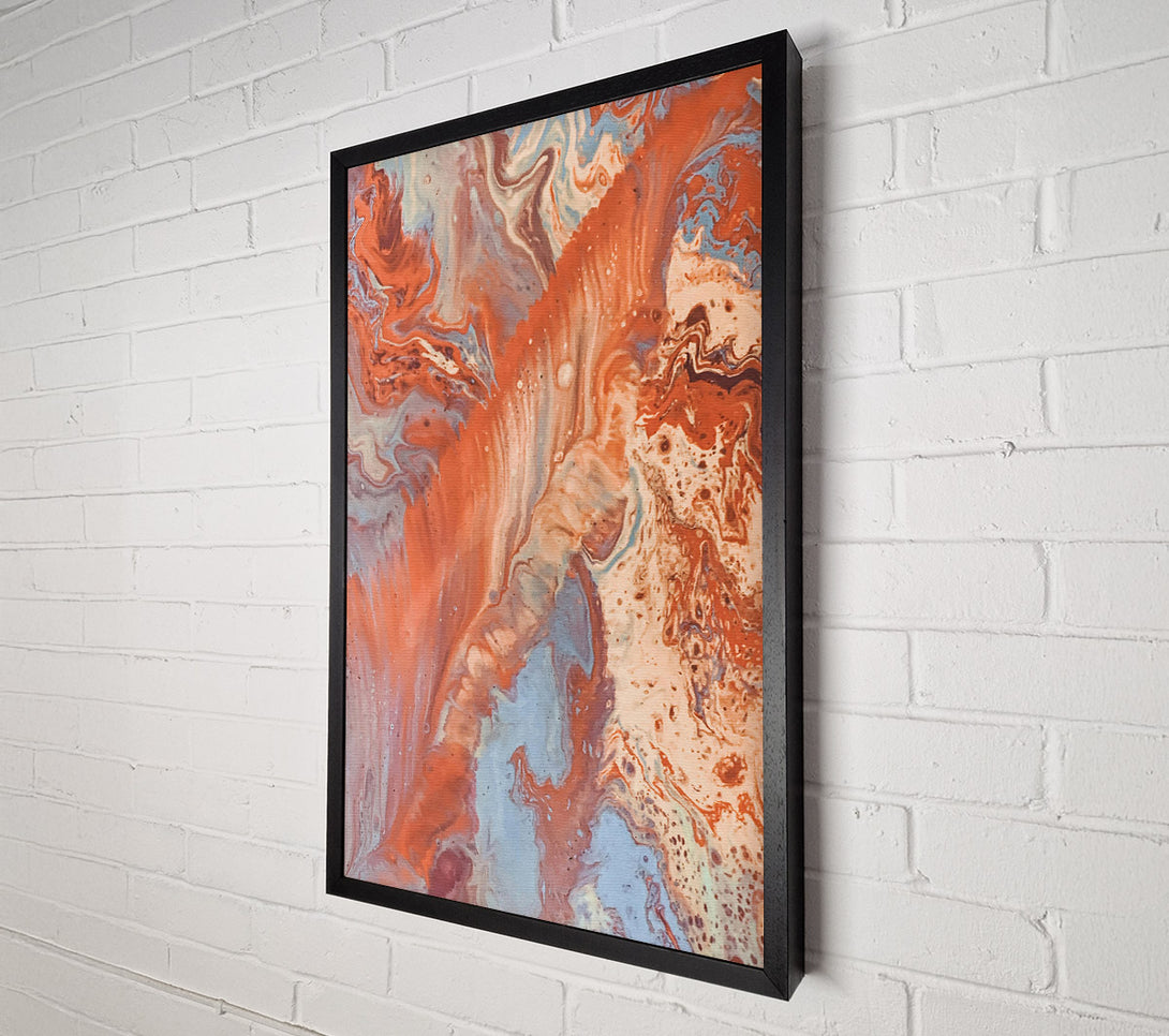  A Canvas Print of Coral Swirl Dreams Canvas Art