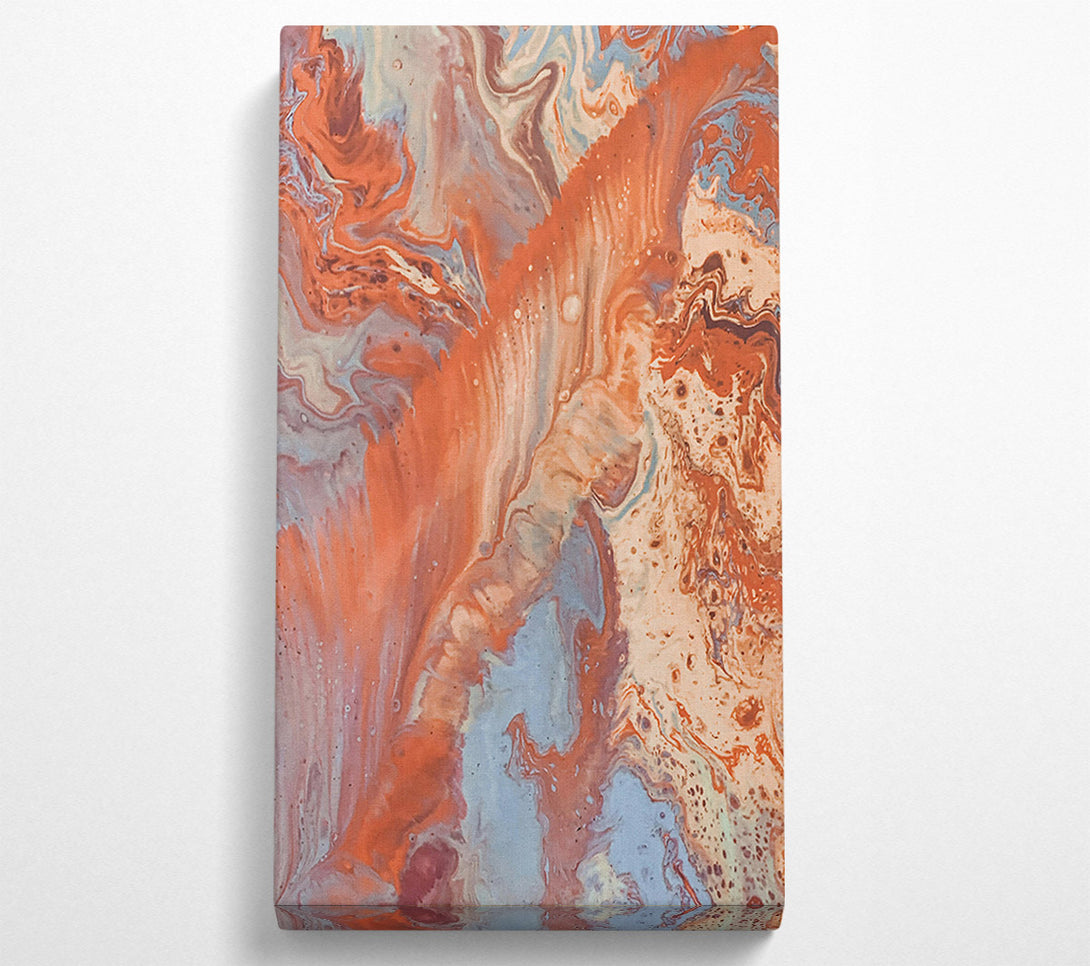  A Canvas Print of Coral Swirl Dreams Canvas Art